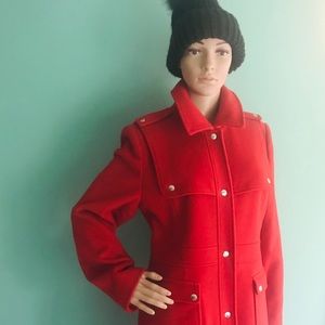 Michael Kors red wool Winter coat